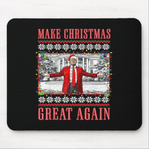 Make Christmas Great Again Santa Funny Trump Xmas Mouse Mat
