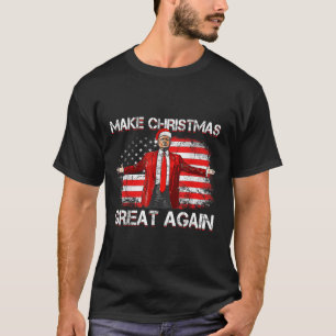 Make Christmas Great Again Santa Funny Trump Xmas T-Shirt