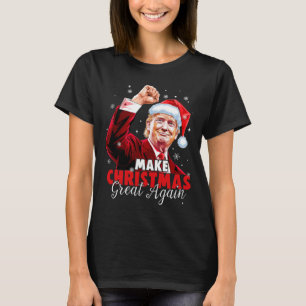 Make Christmas Great Again Santa Funny Trump Xmas T-Shirt