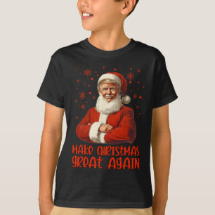 Make Christmas Great Again Santa Funny Trump Xmas T-Shirt