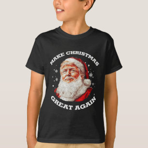 Make Christmas Great Again Santa Funny Trump Xmas T-Shirt