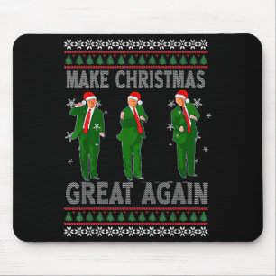 Make Christmas Great Again Santa Trump Dance Ugly Mouse Mat
