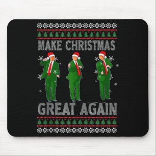 Make Christmas Great Again Santa Trump Dance Ugly Mouse Mat