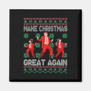Make Christmas Great Again Santa Trump Dance Xmas  Magnet