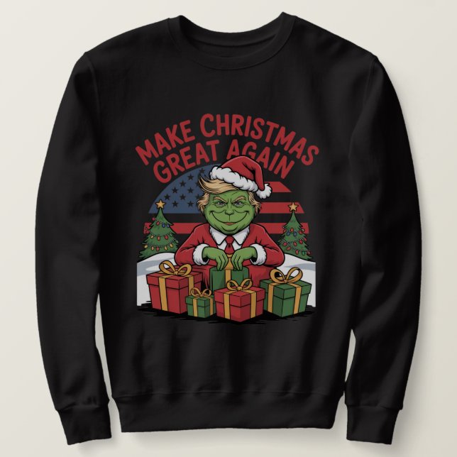 Make Christmas Great Again Sweatshirt (Design Front)