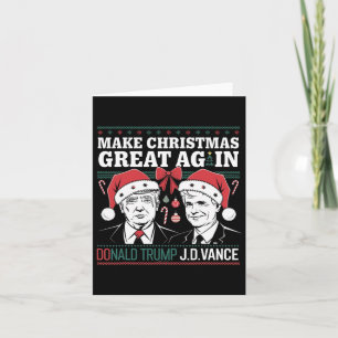 Make Christmas Great Again Trump Card
