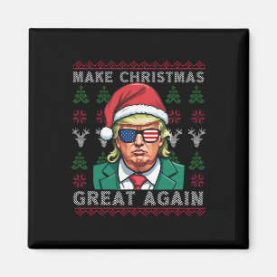 Make Christmas Great Again-trump Christmas Funny Magnet