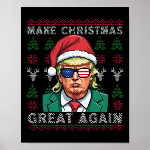 Make Christmas Great Again-trump Christmas Funny Poster