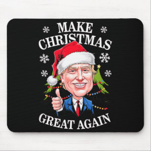 Make Christmas Great Again Trump Giving Thumbs Up  Mouse Mat