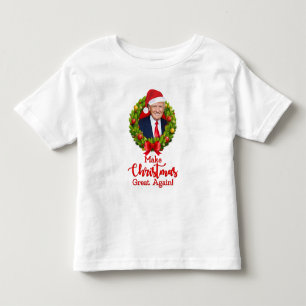 Make Christmas Great Again Trump MAGA funny gift Toddler T-Shirt