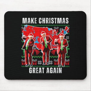 Make Christmas Great Again Trump Pajamas Ugly Prem Mouse Mat