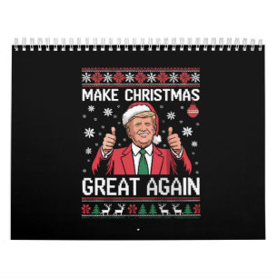 Make Christmas Great Again Trump Pajamas Ugly Xmas Calendar