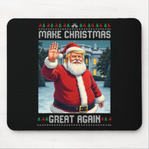 Make Christmas Great Again Trump Ugly Christmas  Mouse Mat