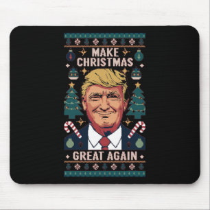 Make Christmas Great Again Trump Ugly Christmas Sw Mouse Mat