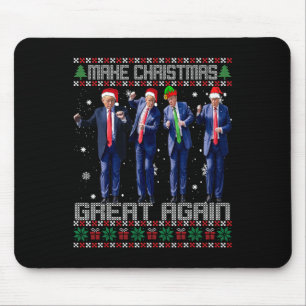 Make Christmas Great Again Ugly Sweaters Trump Dan Mouse Mat