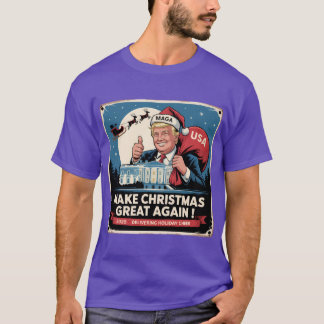 Make Christmas Great Again Vintage Trump Christmas T-Shirt