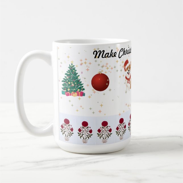 Make Christmas Great Again wrapping paper Coffee Mug (Left)