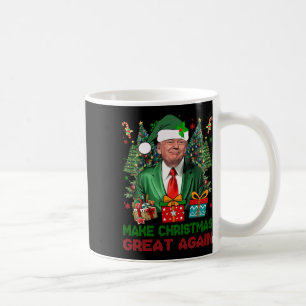 Make Christmas Great Again Xmas Funny Trump Pajama Coffee Mug