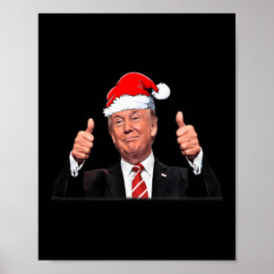 Make Christmas Great Again Xmas Funny Trump Pajama Poster