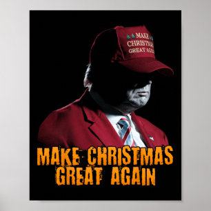 Make Christmas Great Again Xmas Funny Trump Pajama Poster