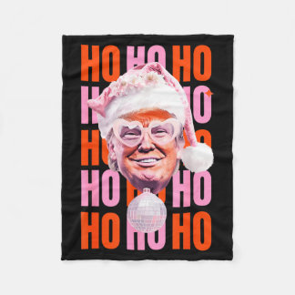 Make Christmas Great Again Xmas Party Funny Trump  Fleece Blanket