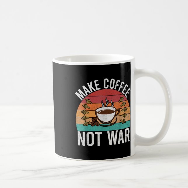 Make Coffee Not War Barista  Mug (Right)