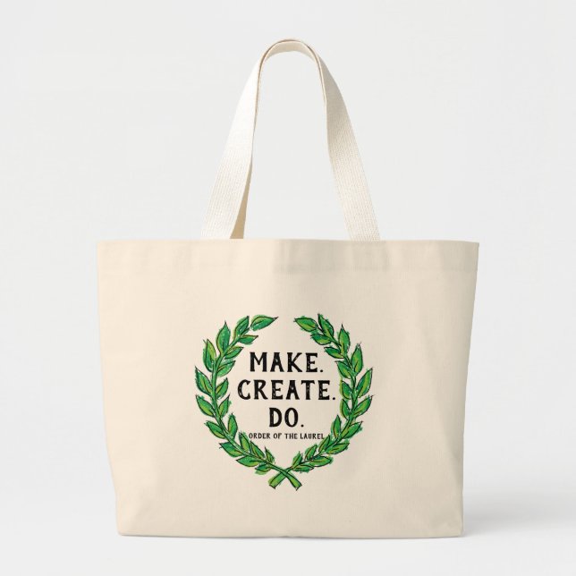 Make - Create - Do Large Tote Bag (Front)
