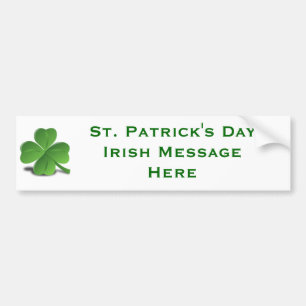 Make Create Your Own DIY Irish St. Patrick's Day Bumper Sticker