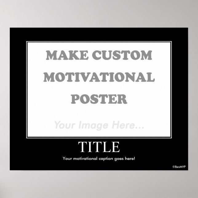 Make Custom Motivational Poster (Landscape) (Front)
