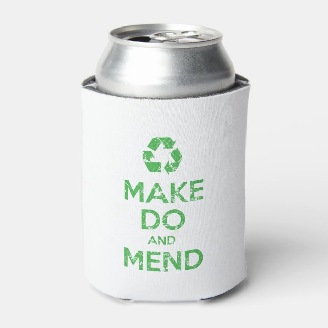 Make Do and Mend Can Cooler (Can Front)