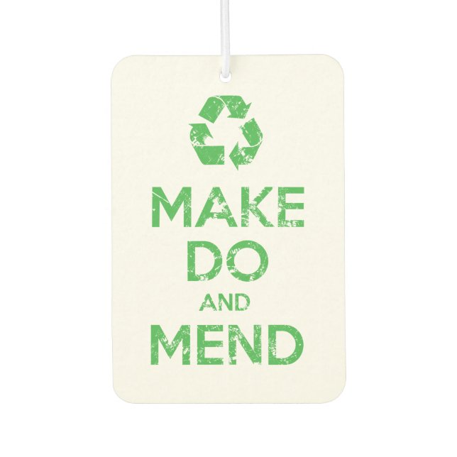Make Do and Mend Car Air Freshener (Front)