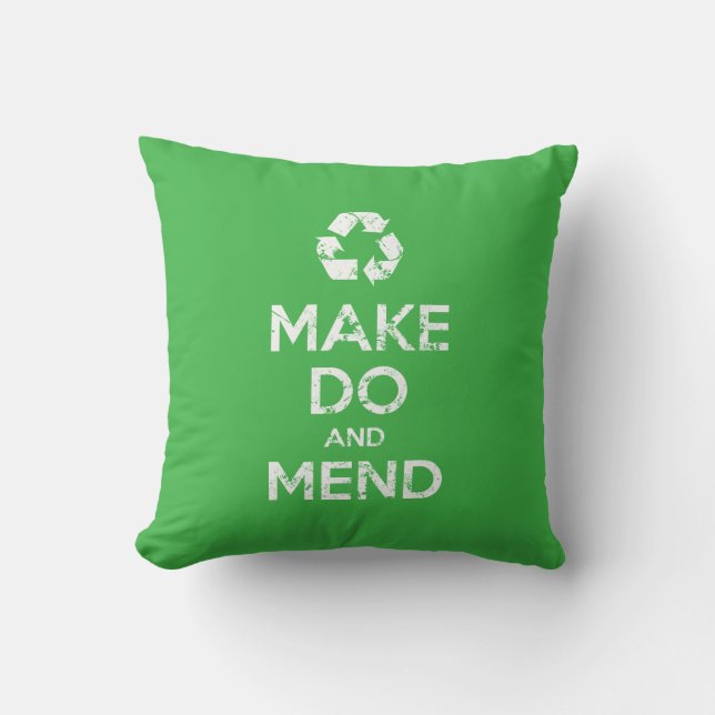 Make Do and Mend Cushion (Front)