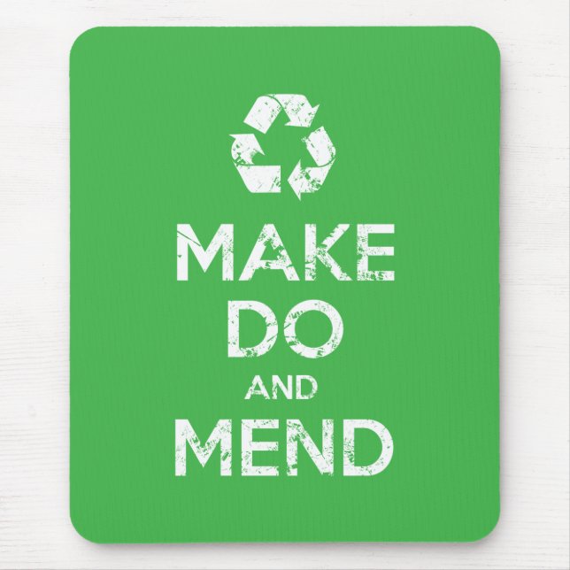 Make Do and Mend Mouse Mat (Front)