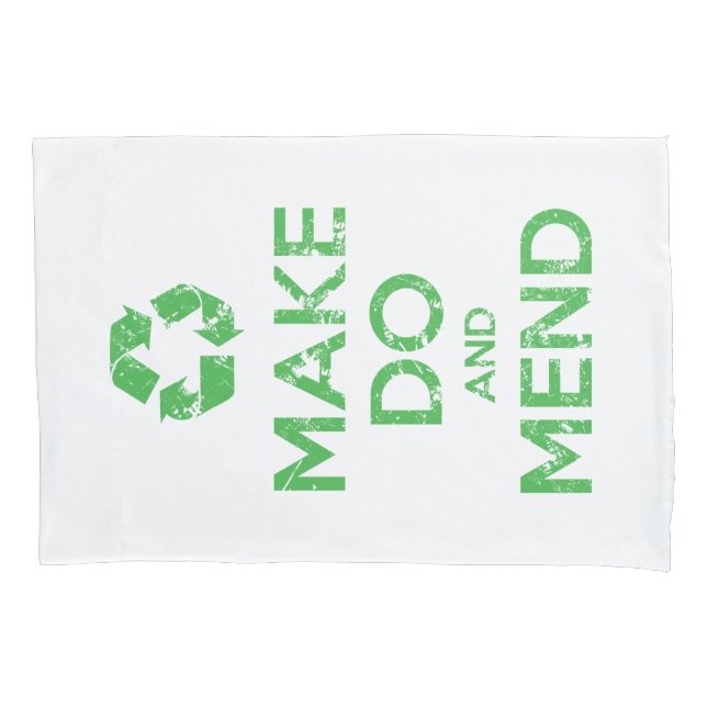 Make Do and Mend Pillow Case (Front)