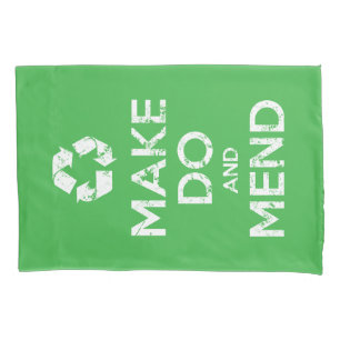 Make Do and Mend Pillowcase