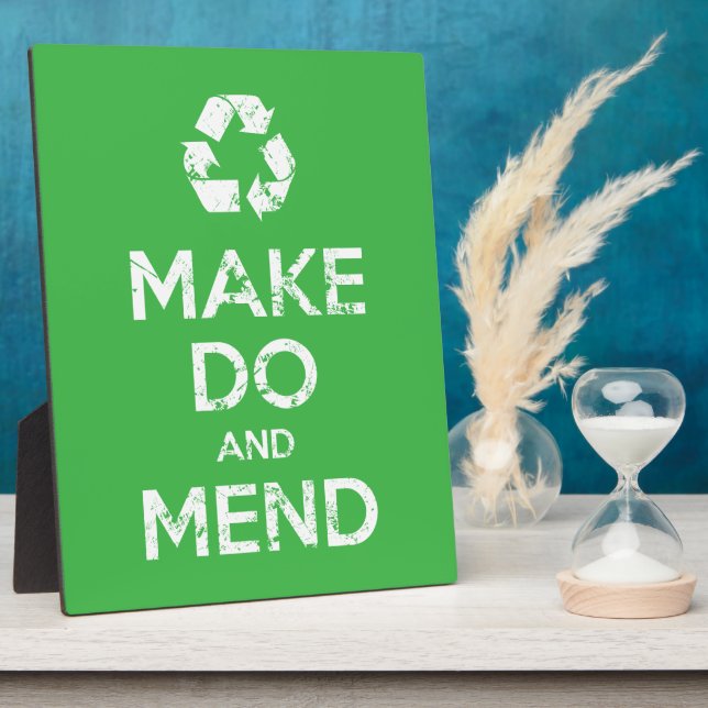 Make Do and Mend Plaque (Side)