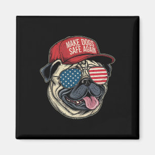 Make Dog Safe Again Red Hat Funny Debate 2024 Magnet