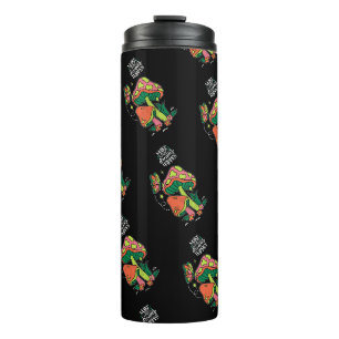 Make Dreams Happen Colourful Mushrooms Butterfl Thermal Tumbler