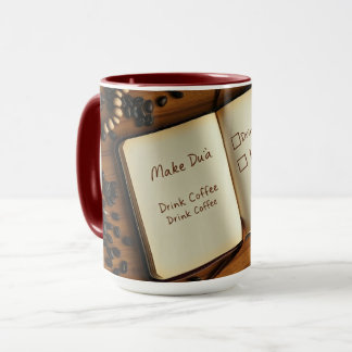 Make Dua, Drink Coffee, Hustle Islamic Productive Mug