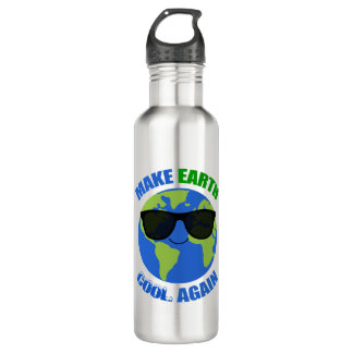 Make Earth Cool Again Climate Change 710 Ml Water Bottle