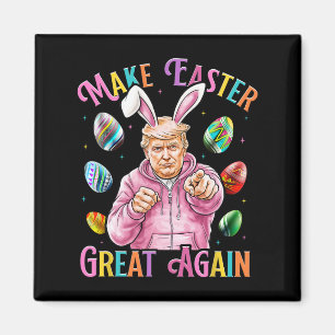 Make Easter Great Again Funny Trump Bunny Spring H Magnet