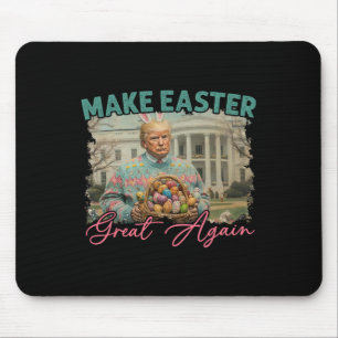Make Easter Great Again Funny Trump Bunny Spring H Mouse Mat