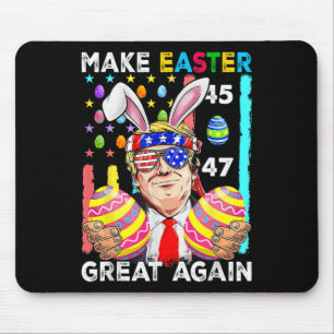 Make Easter Great Again Funny Trump Bunny Spring H Mouse Mat