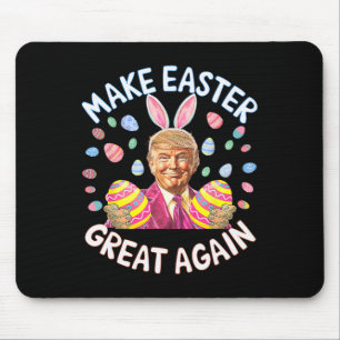 Make Easter Great Again Funny Trump Bunny Spring H Mouse Mat