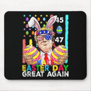 Make Easter Great Again Funny Trump Bunny Spring H Mouse Mat
