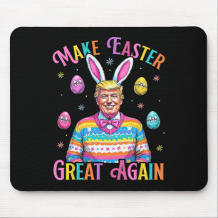 Make Easter Great Again Funny Trump Bunny Spring H Mouse Mat