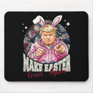 Make Easter Great Again Funny Trump Bunny Spring H Mouse Mat