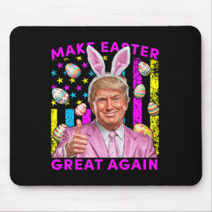 Make Easter Great Again Funny Trump Bunny Spring H Mouse Mat