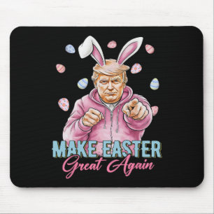 Make Easter Great Again Funny Trump Bunny Spring H Mouse Mat