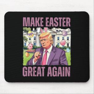 Make Easter Great Again Funny Trump Bunny Spring H Mouse Mat